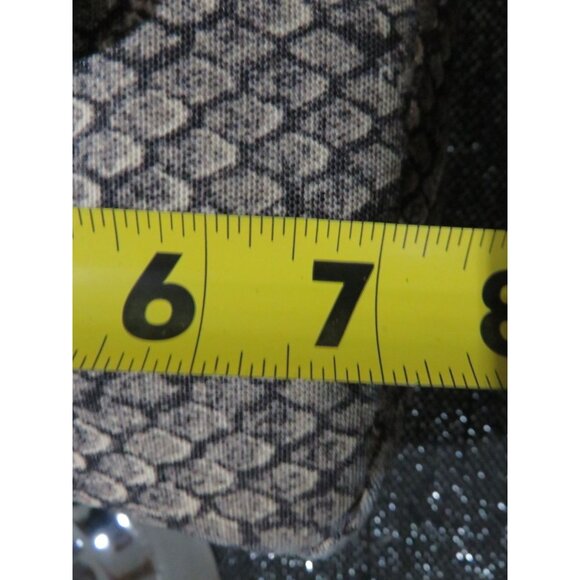 Coach 2013 Taylor Grey Snake Print Canvas & Leather trim Crossbody handbag - Picture 12 of 12